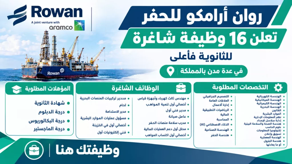 وظائف ارامكو للحفر