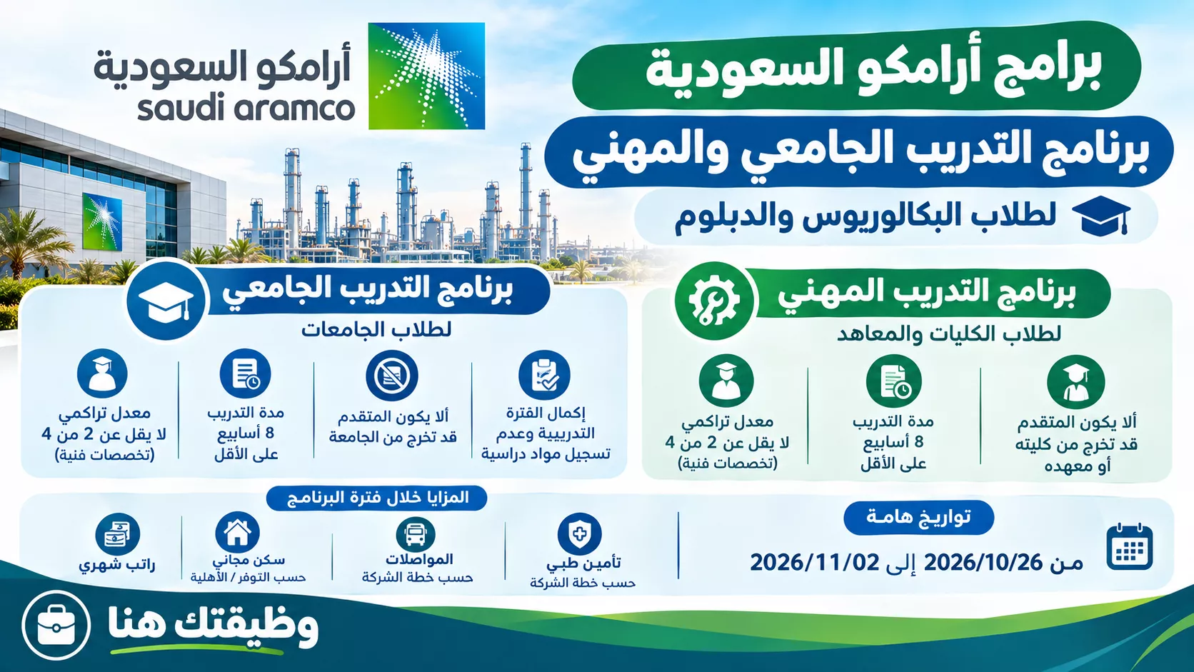 وظائف ارامكو السعودية